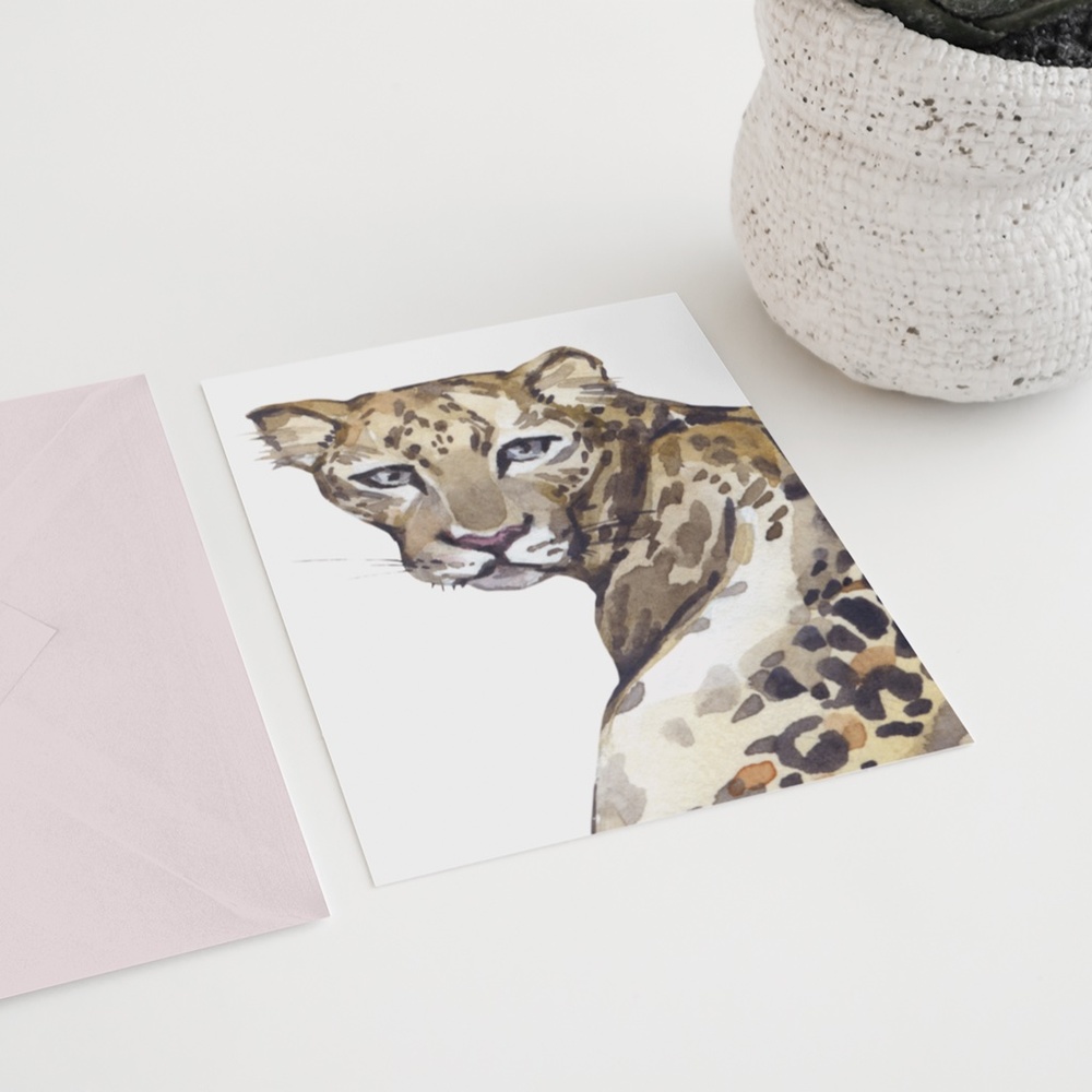 Jaguar Watercolor Wall Art Print Poster Unframed, Leopard Print - Picture 7 of 8